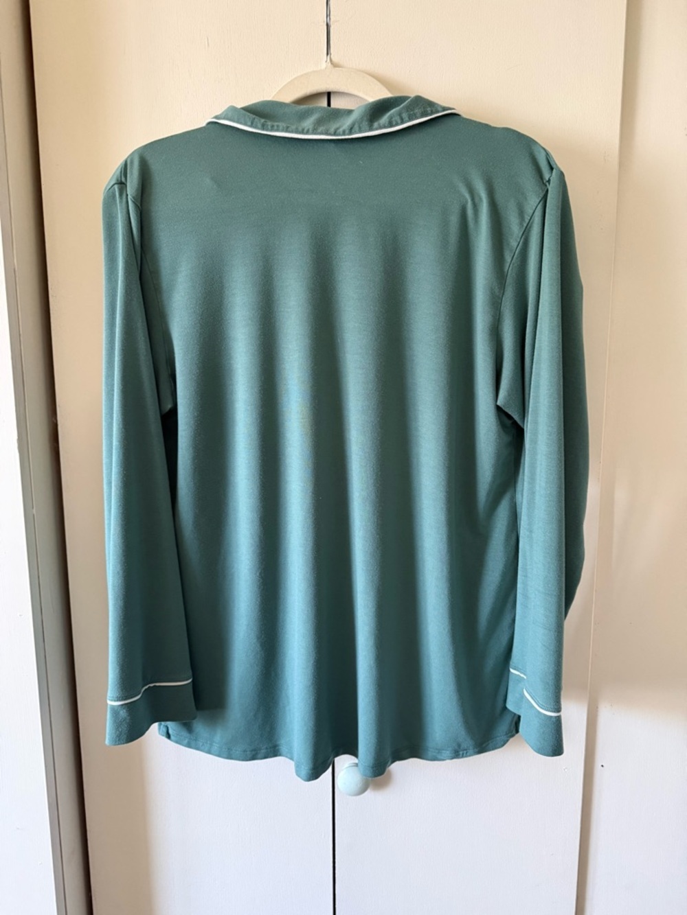 Eberjey Gisele TENCEL™ Modal Long PJ Set Green White (Read Description!) Size S - Picture 8 of 11